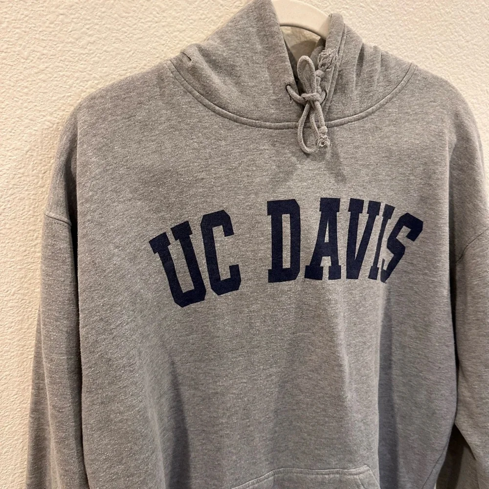 UC Davis Heather Gray Hoodie - Picture 2 of 5